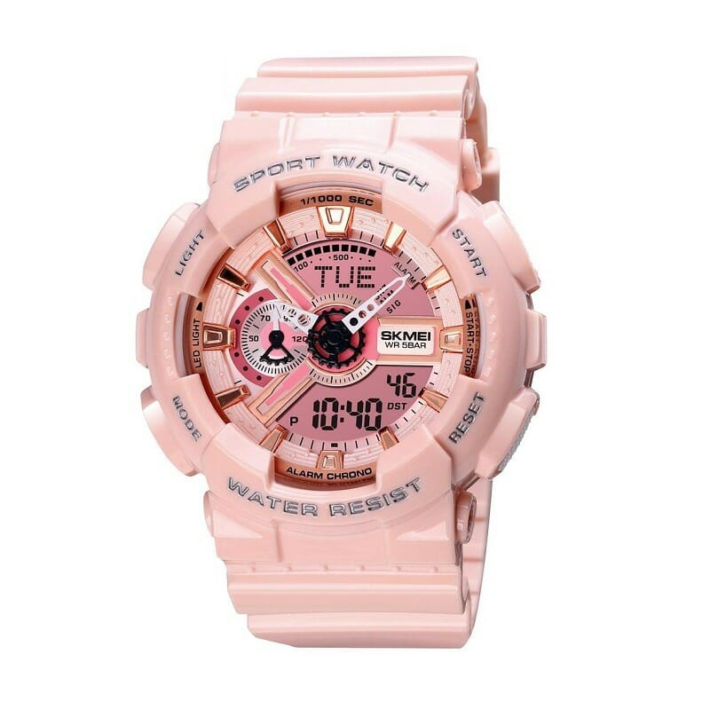 018346_p Ψηφιακό/αναλογικό ρολόι χειρός – Skmei - 1834 - Pink - Image 1