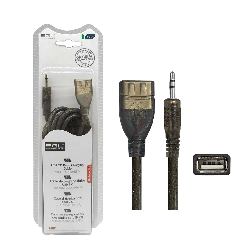 097466-PhotoRoom-PhotoRoom Καλώδιο ήχου - 16S - USB-A female/Jack 3.5mm male - 3m - 097466 - Image 1