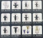 Σετ συνδετήρες αυτοκινήτου 13 τύπων - 545pcs - 180263 - Image 2
