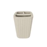Θήκες οδοντόβουρτσας πλαστικές σε σετ 5Χ - Beige - 21566
