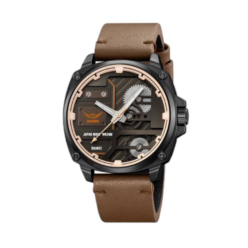 222895 Αναλογικό ρολόι χειρός – Skmei - 2289 - Light brown - Image 1