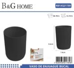 Θήκες οδοντόβουρτσας πλαστικές σε σετ 5Χ - Black - 21789 - Image 2