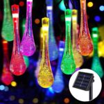 Ηλιακή γιρλάντα φωτισμού LED - Σταγόνα - 5m+1m - 20D - 152813 - RGB - Image 2