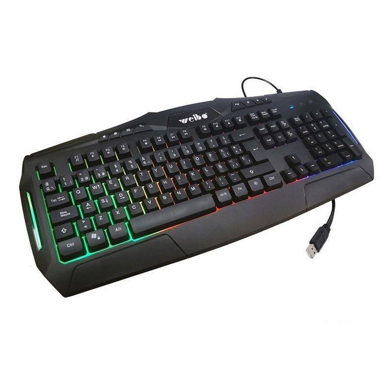 655402 Ενσύρματο πληκτρολόγιο Gaming - LED RGB - WB540 - Weibo - 655402 - Image 1