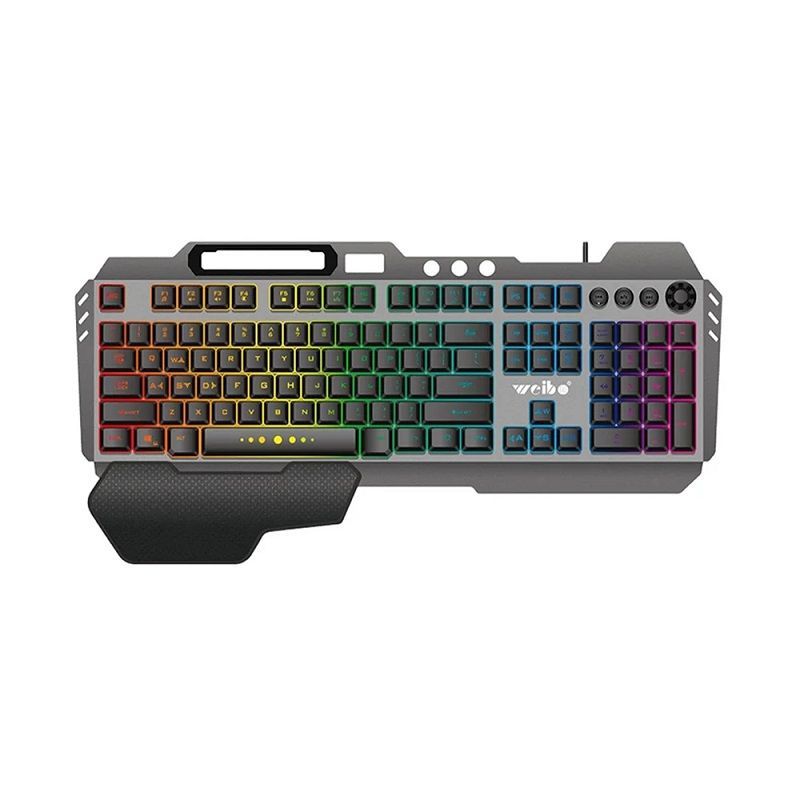 655907 Ενσύρματο πληκτρολόγιο Gaming - LED RGB - WB590 - Weibo - 655907 - Image 1