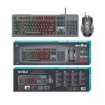 Ενσύρματο πληκτρολόγιο και ποντίκι Gaming - LED RGB - WB595 - Weibo - 655952