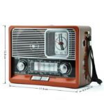 Επαναφορτιζόμενο ραδιόφωνο Retro - ΕK105 - 830128 - Red - Image 3