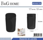 Θήκες κρεμοσάπουνου Dispenser πλαστικές - Σετ 5pcs - Black - 21769 - Image 2