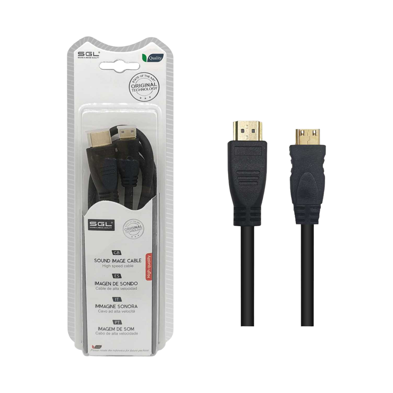 95172-PhotoRoom-1 Καλώδιο HDMI σε Mini HDMI - Male/Male - 1592AB - 3m - 095172 - Image 1