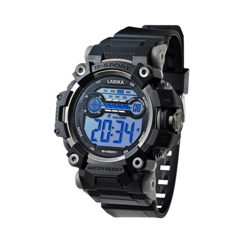 115155-2 Ψηφιακό ρολόι χειρός - WH9051 - Lasika - 115155 - Black/Silver - Image 1