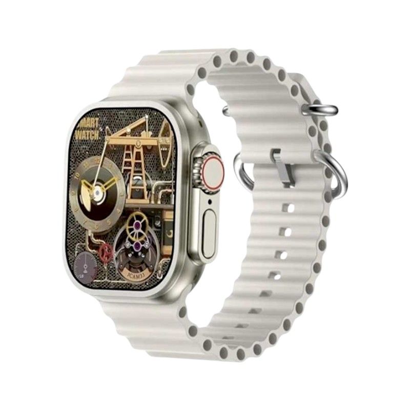 880228-2 Σετ Smartwatch με 2 λουράκια - GUS-15 - 260219 - White - Image 1
