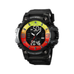 Ψηφιακό/αναλογικό ρολόι χειρός - Skmei - 2222 - Black/Red/Yellow