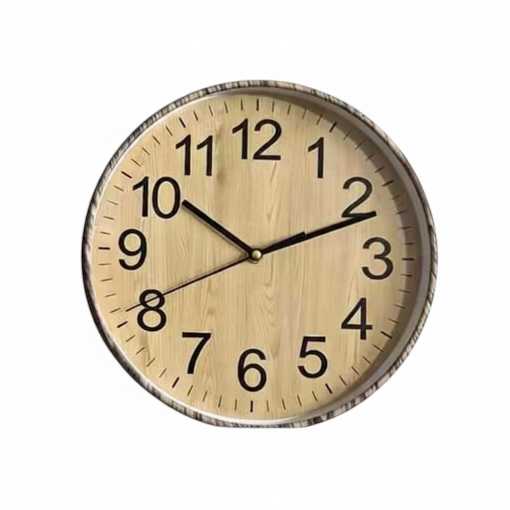 025048-2 Ρολόι τοίχου - 250mm - 025048 - Beige - Image 1