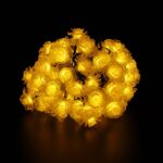 Ηλιακή γιρλάντα φωτισμού LED - Τριαντάφυλλο - 5m+1m - 20D - 152905 - Warm White - Image 2