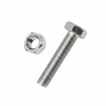 Εξάγωνη βίδα με παξιμάδι - M4x12mm+M4 - Σετ 12 πακέτα των 20 ζευγαριών - 201758