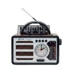 Επαναφορτιζόμενο ραδιόφωνο Retro με ηλιακό πάνελ - PX-767BTS - 707672 - Silver