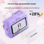 Παιδική Instant φωτογραφική μηχανή με εκτυπωτή - D3 - 851548 - Pink - Image 3