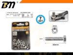 Εξάγωνη βίδα με παξιμάδι - M6×30mm+M6 - Σετ 12 πακέτα των 7 ζευγαριών - 201888 - Image 2
