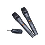 Σετ 2 ασύρματα μικρόφωνα - KMS-904MC - 509045 - Black