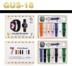 Σετ Smartwatch με αναλογικό ρολόι και 7 λουράκια - GUS-18 - 260196 - Gold - Image 2