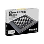 Επιτραπέζιο παιχνίδι 2in1 μαγνητικό - Σκάκι & Checkers - QX8618 - 232550