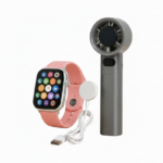 Σετ Smartwatch με ασύρματο ανεμιστήρα χειρός - FAN-50 PRO - 260295 - Orange