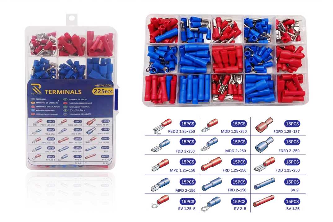 3f134ff7d20b1ad4a531ecf8842ea3d7 Σετ ακροδέκτες καλωδίων 15 τύπων - 225pcs - 151124 - Image 1