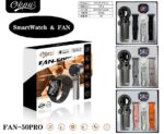 Σετ Smartwatch με ασύρματο ανεμιστήρα χειρός - FAN-50 PRO - 260295 - Grey - Image 2