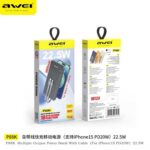 Powerbank - 2in1 - Type-C & Lightning - P88K - 10.000mah - 22.5W - AWEI - 007481 - Black - Image 3